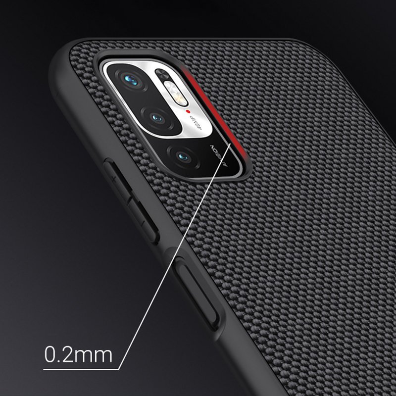 Pokrowiec etui pancerne Nillkin Textured Case czarne Xiaomi Redmi Note 10 5G / 11