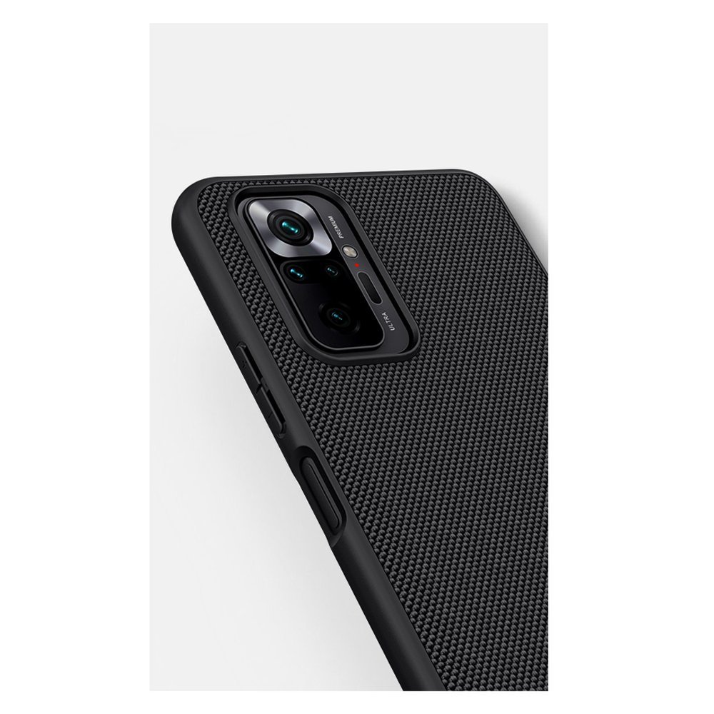 Pokrowiec etui pancerne Nillkin Textured Case czarne Xiaomi Redmi Note 10 Pro / 12