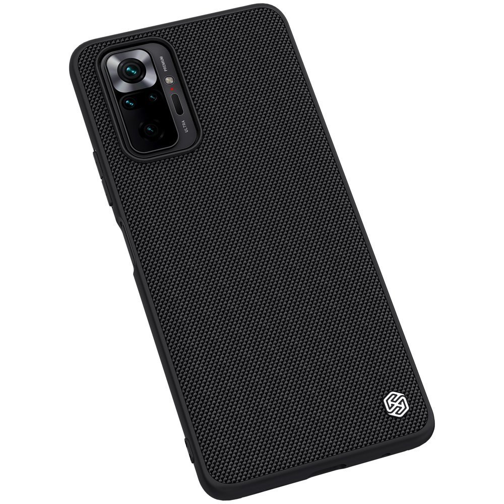 Pokrowiec etui pancerne Nillkin Textured Case czarne Xiaomi Redmi Note 10 Pro / 7