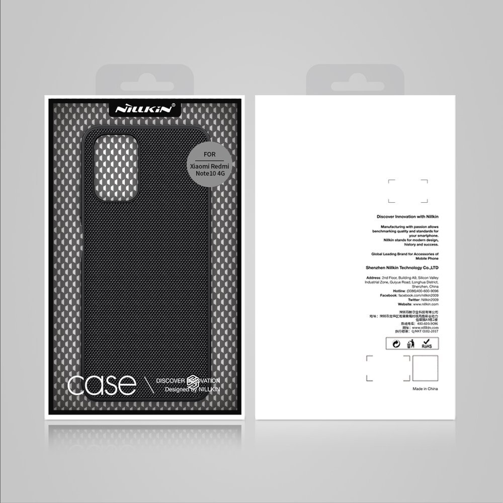 Pokrowiec etui pancerne Nillkin Textured Case czarne Xiaomi Redmi Note 10S / 5