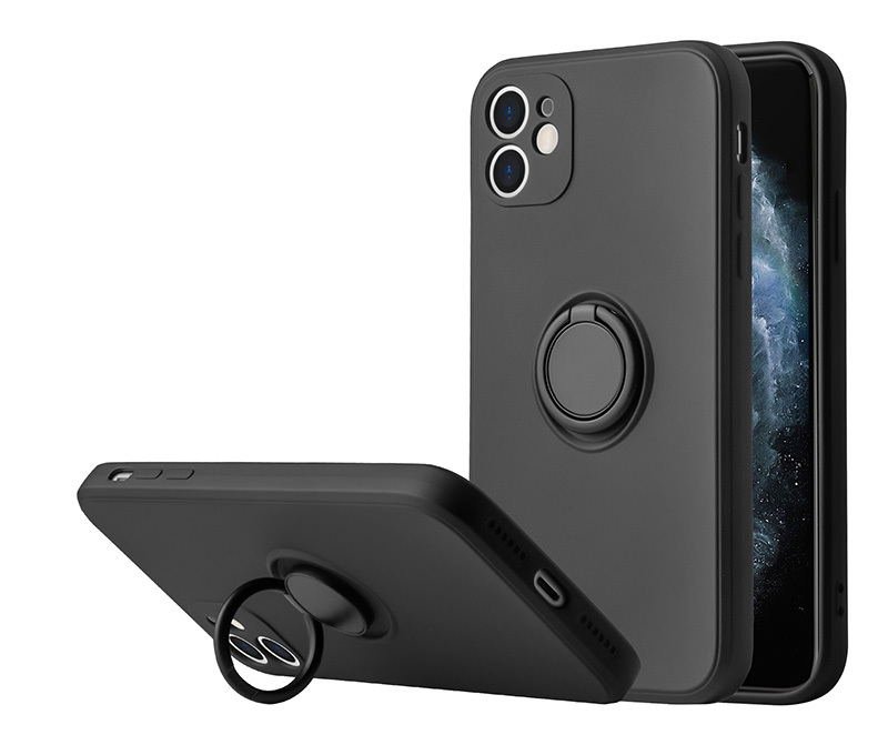 Pokrowiec etui pancerne Pastel Ring czarne APPLE iPhone SE 2020 / 2
