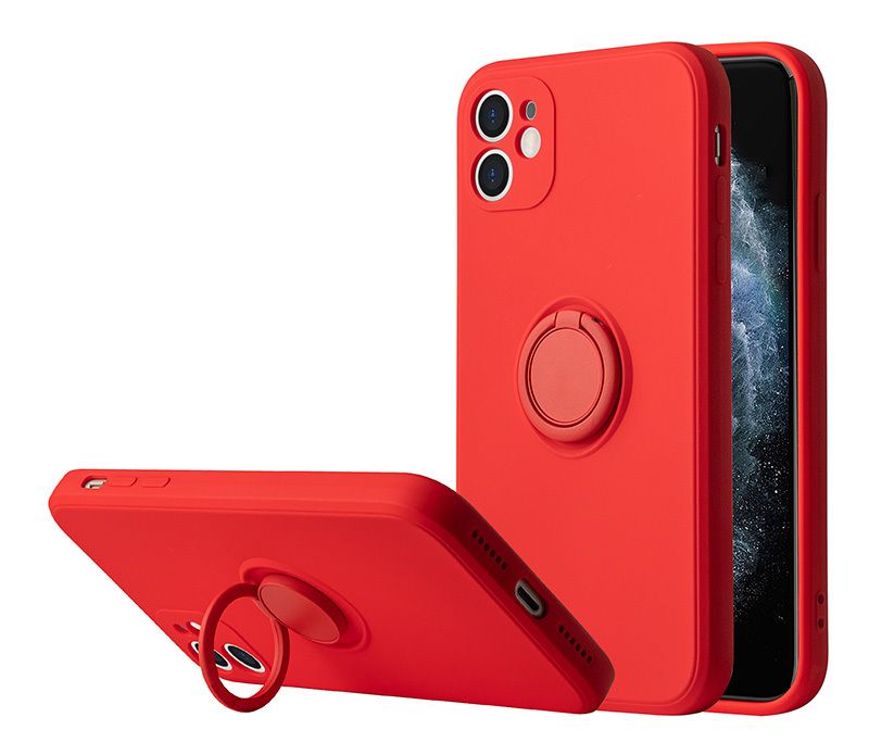 Pokrowiec etui pancerne Pastel Ring czerwone APPLE iPhone 12 Pro Max / 2