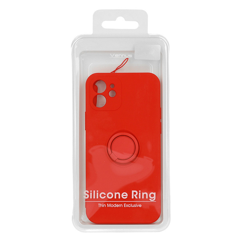 Pokrowiec etui pancerne Pastel Ring czerwone APPLE iPhone 13 mini / 11
