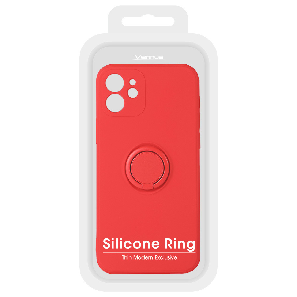 Pokrowiec etui pancerne Pastel Ring czerwone APPLE iPhone 14 Plus / 6