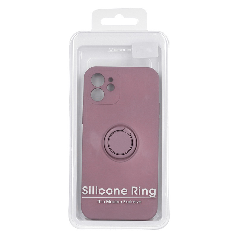 Pokrowiec etui pancerne Pastel Ring fioletowe APPLE iPhone 12 Pro Max / 11