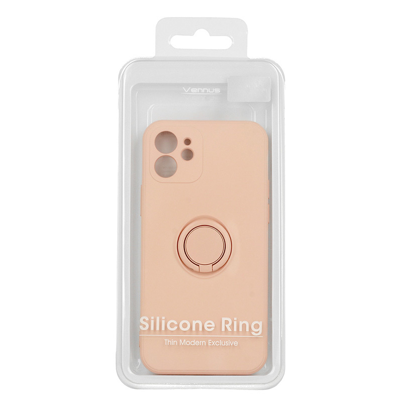 Pokrowiec etui pancerne Pastel Ring jasnorowe APPLE iPhone 12 Pro Max / 11