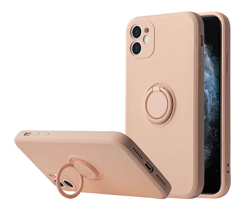 Pokrowiec etui pancerne Pastel Ring jasnorowe APPLE iPhone SE 2020 / 2