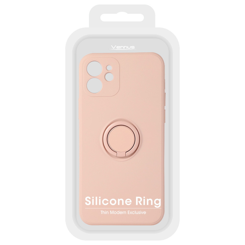 Pokrowiec etui pancerne Pastel Ring jasnorowe Xiaomi Redmi Note 11 / 6