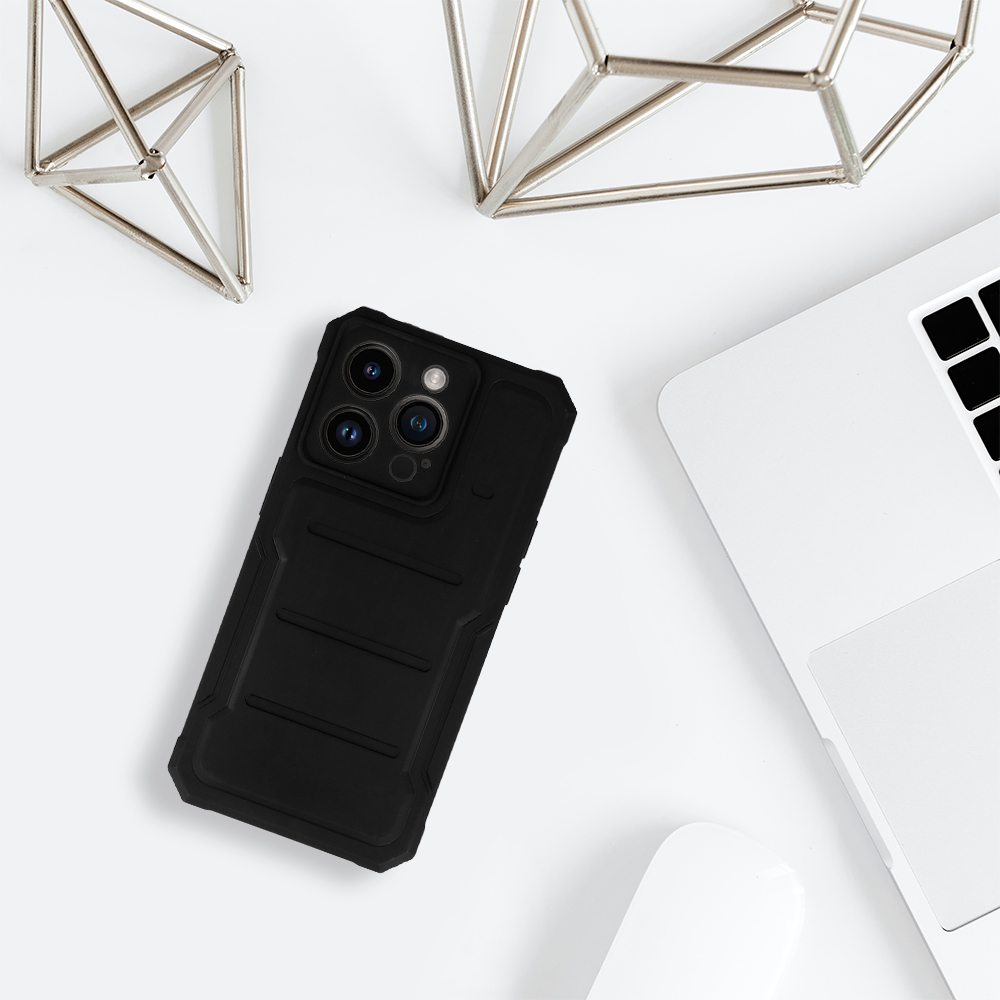 Pokrowiec etui pancerne Protector Case czarne APPLE iPhone 14 Pro Max / 6