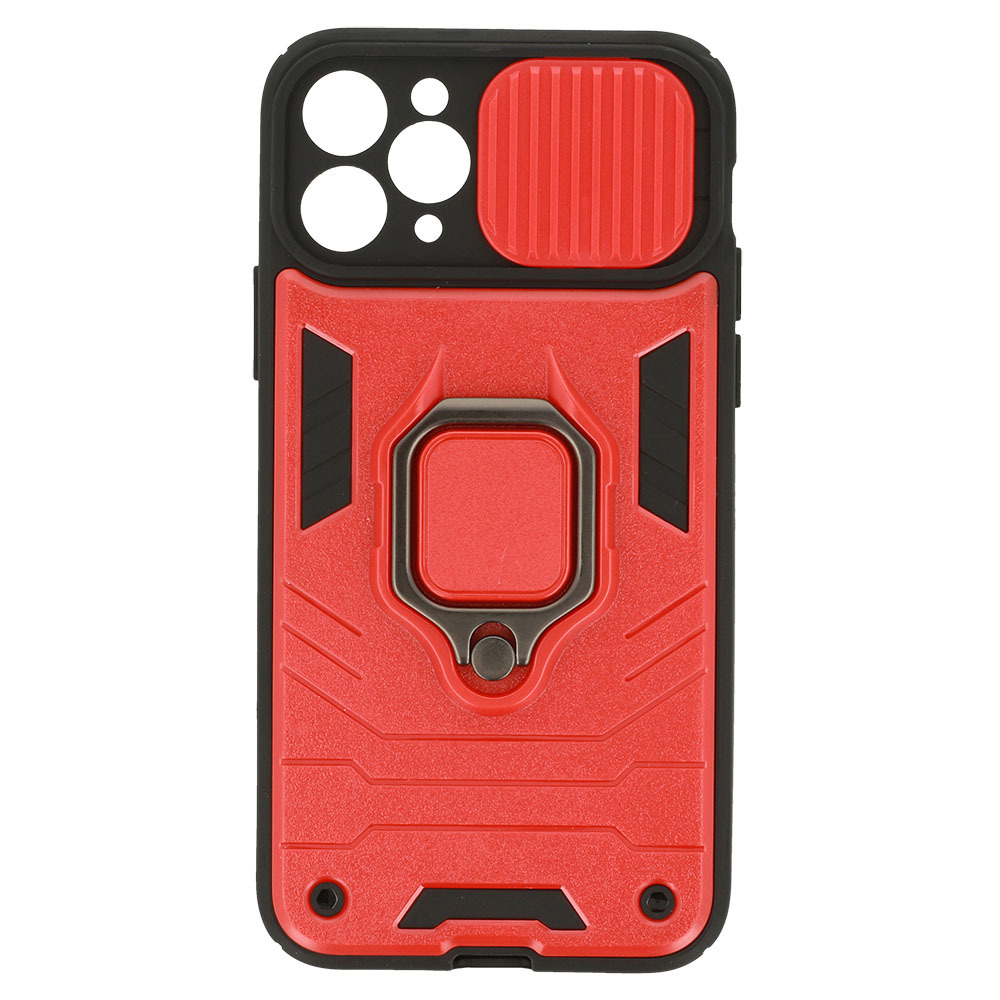Pokrowiec etui pancerne Ring Lens Case czerwone APPLE iPhone 11 Pro / 6