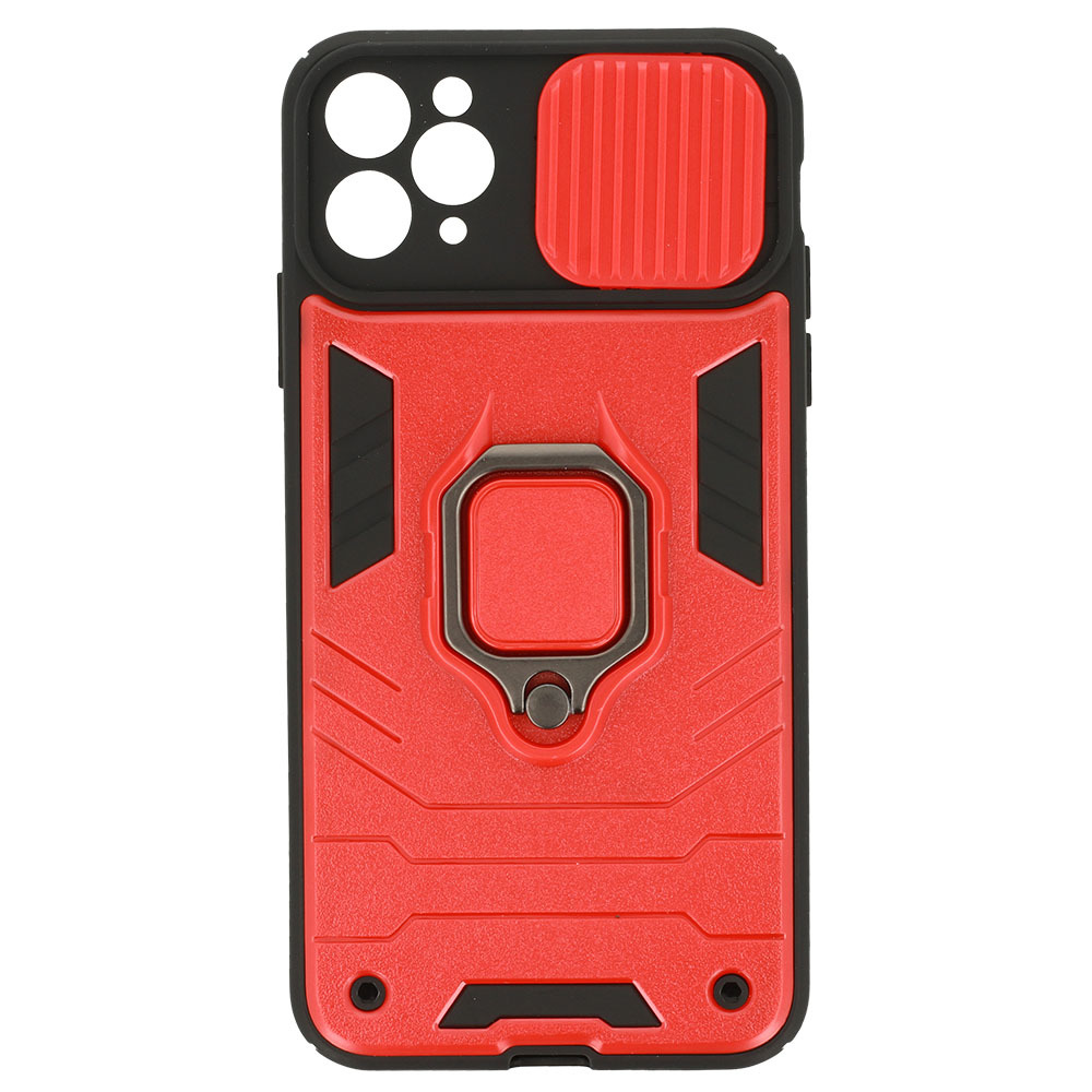 Pokrowiec etui pancerne Ring Lens Case czerwone APPLE iPhone 11 Pro Max / 6