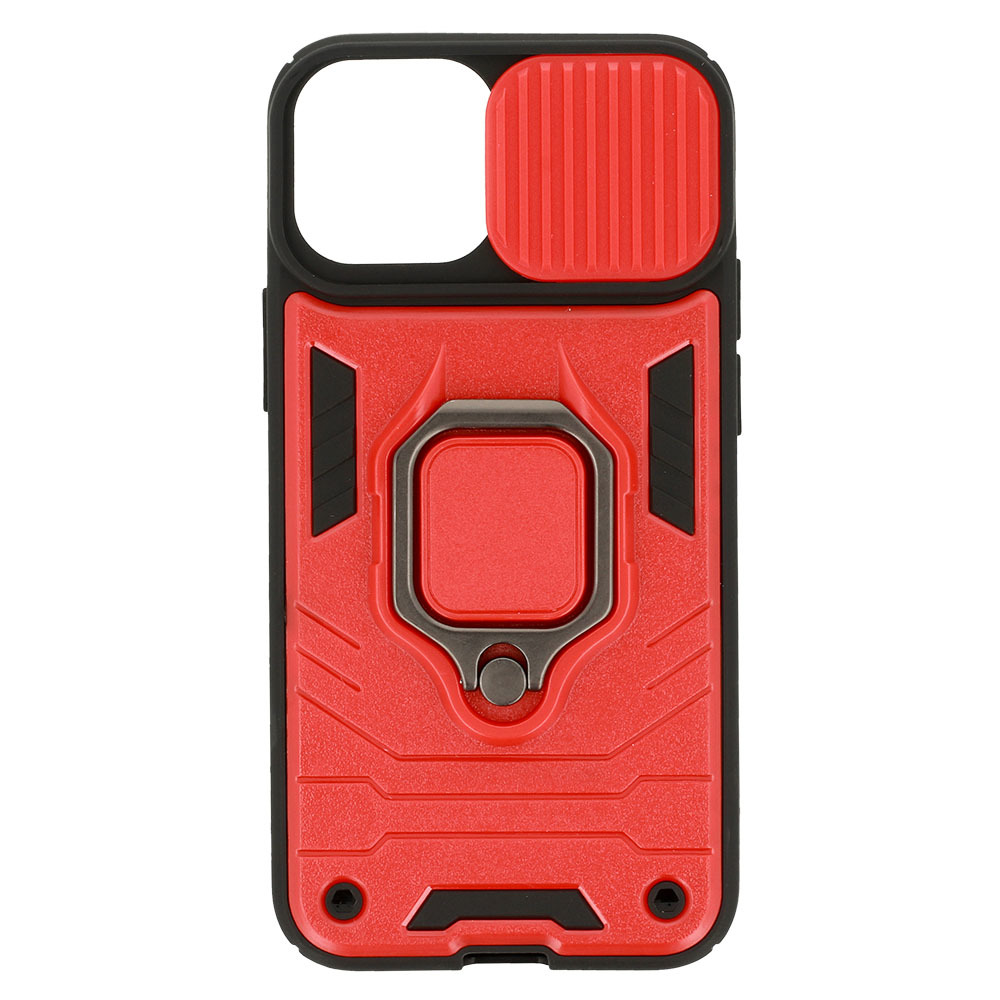 Pokrowiec etui pancerne Ring Lens Case czerwone APPLE iPhone 13 mini / 6