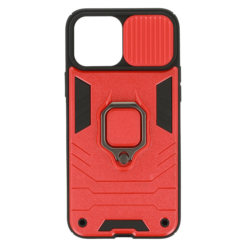 Pokrowiec etui pancerne Ring Lens Case czerwone APPLE iPhone 13 Pro Max / 6
