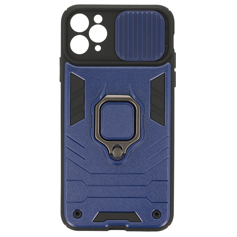 Pokrowiec etui pancerne Ring Lens Case granatowe APPLE iPhone 11 Pro Max / 6