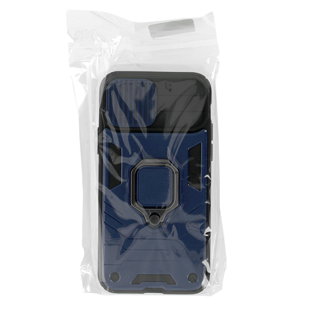 Pokrowiec etui pancerne Ring Lens Case granatowe APPLE iPhone 11 Pro Max / 8