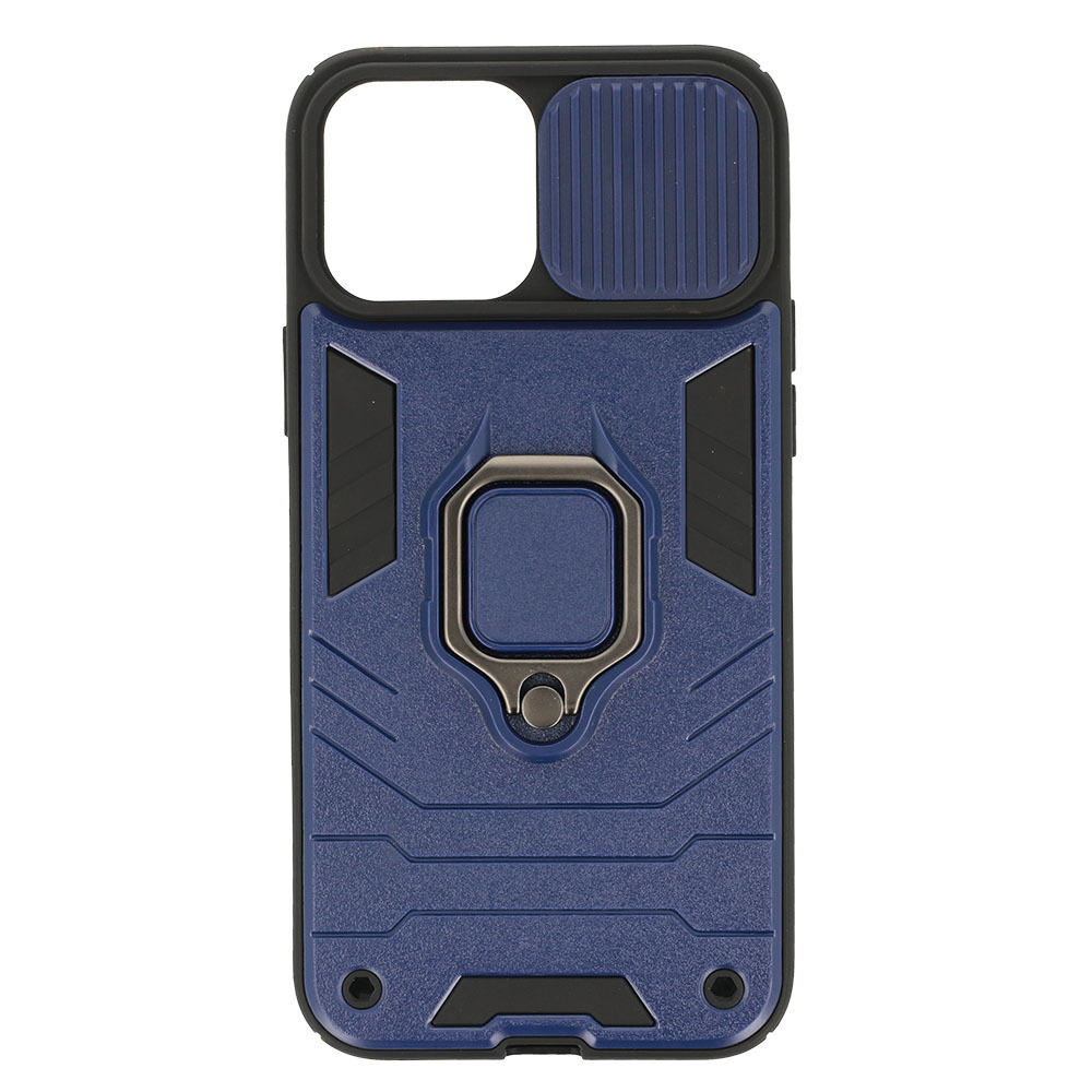Pokrowiec etui pancerne Ring Lens Case granatowe APPLE iPhone 13 Pro Max / 6