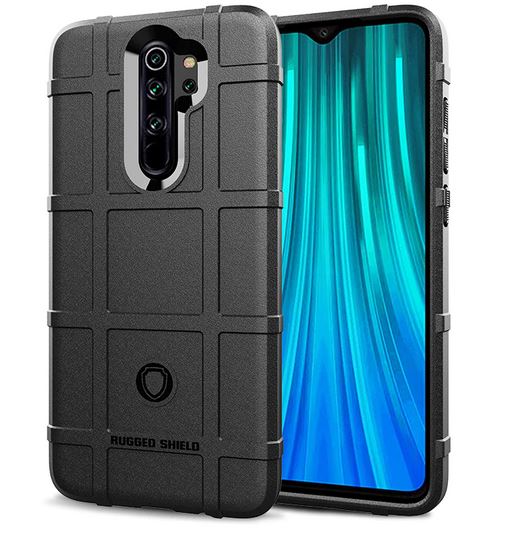 Pokrowiec etui pancerne Rugged Shield czarne Xiaomi Note 8 Pro