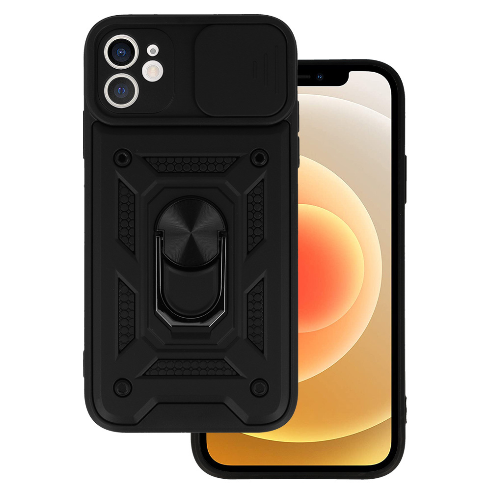 Pokrowiec etui pancerne Slide Camera Armor Case czarne APPLE iPhone 12
