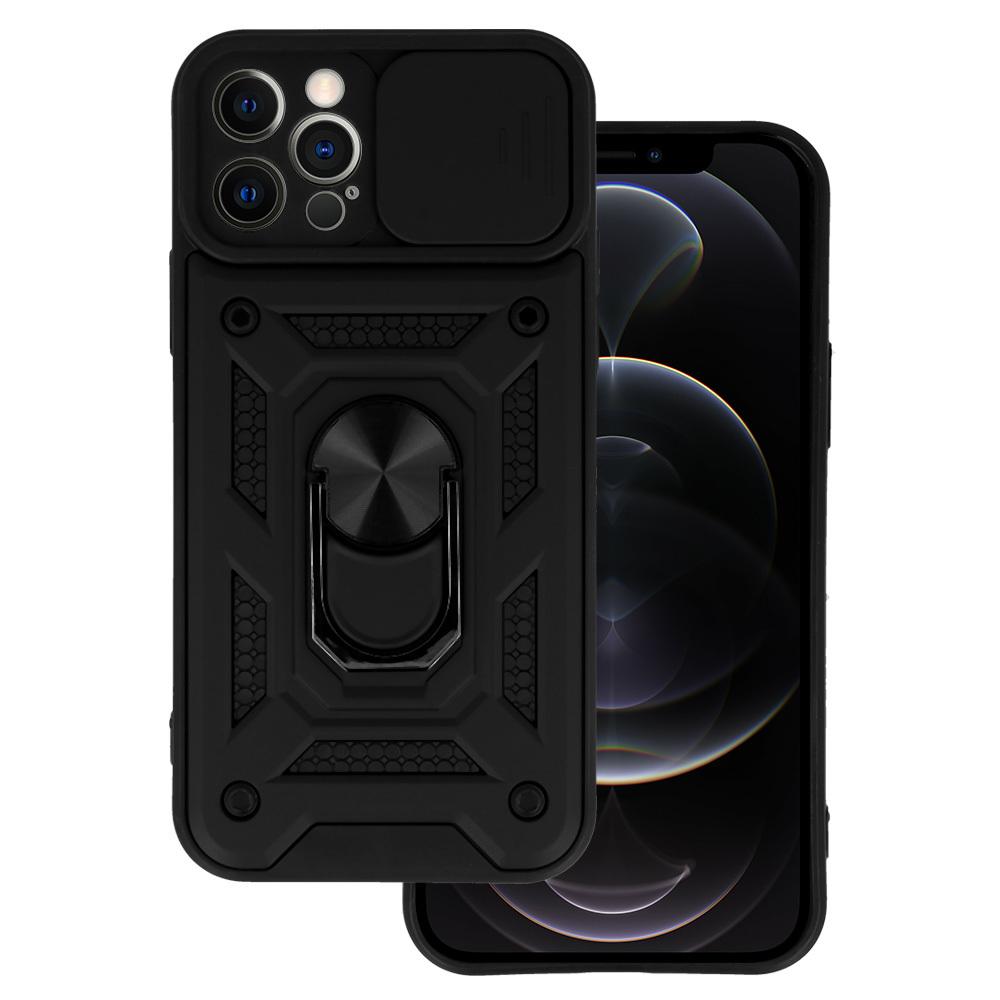 Pokrowiec etui pancerne Slide Camera Armor Case czarne APPLE iPhone 12 Pro