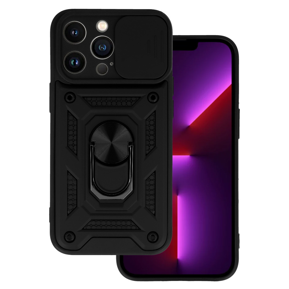 Pokrowiec etui pancerne Slide Camera Armor Case czarne APPLE iPhone 13 Pro Max
