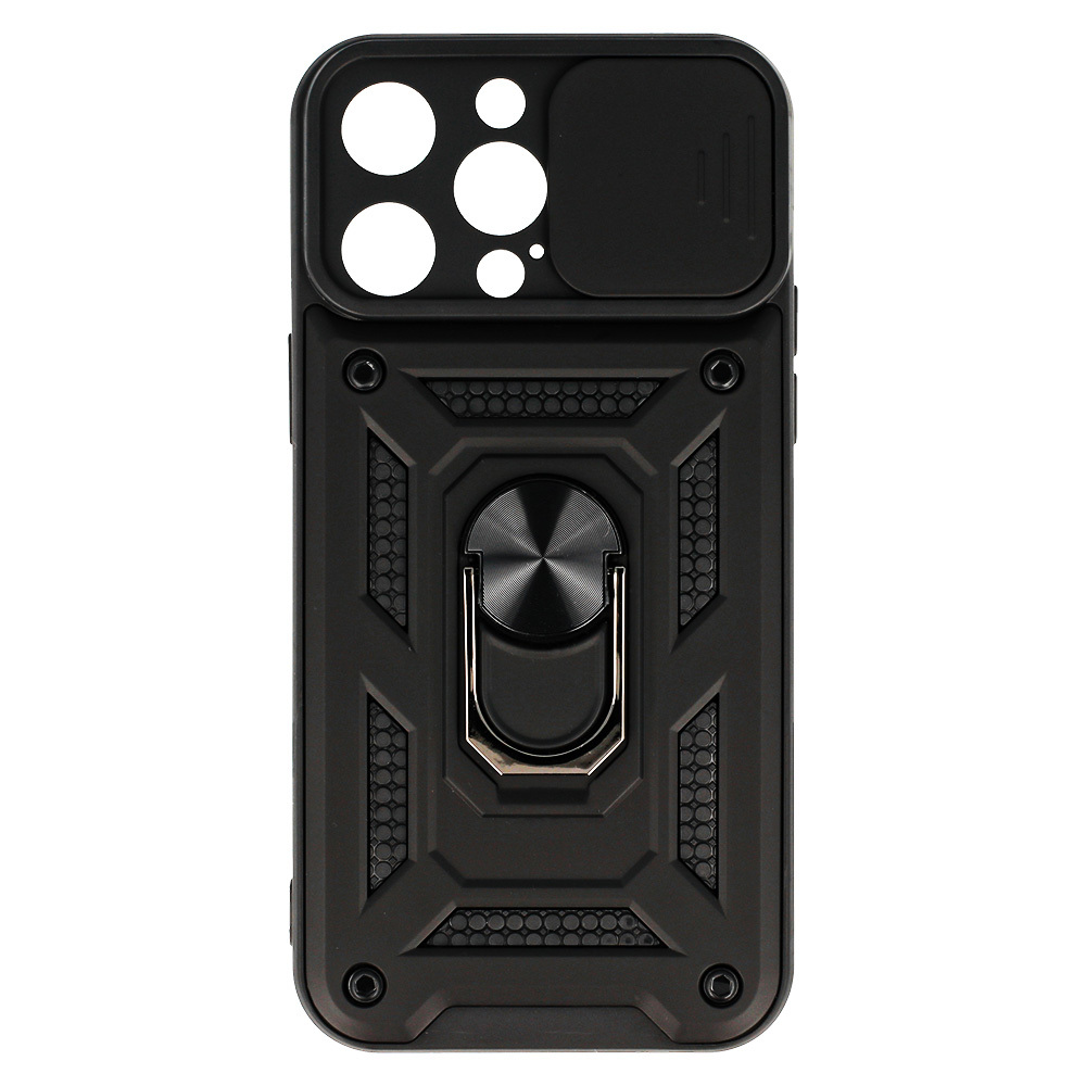 Pokrowiec etui pancerne Slide Camera Armor Case czarne APPLE iPhone 15 Pro / 2