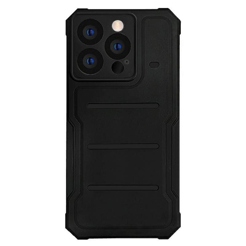 Pokrowiec etui pancerne Stone Case czarne APPLE iPhone 13 Pro Max