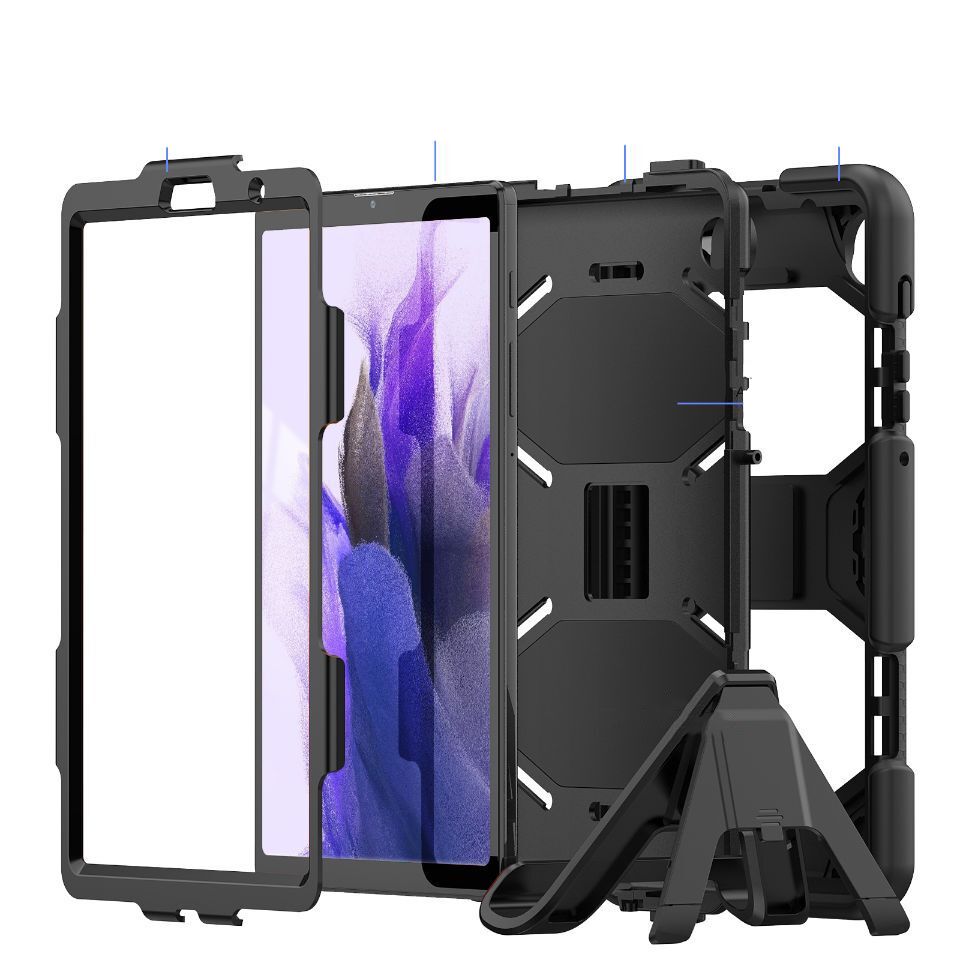 Pokrowiec etui pancerne Tech-protect Survive czarne SAMSUNG Galaxy Tab A7 Lite 8.4 / 5