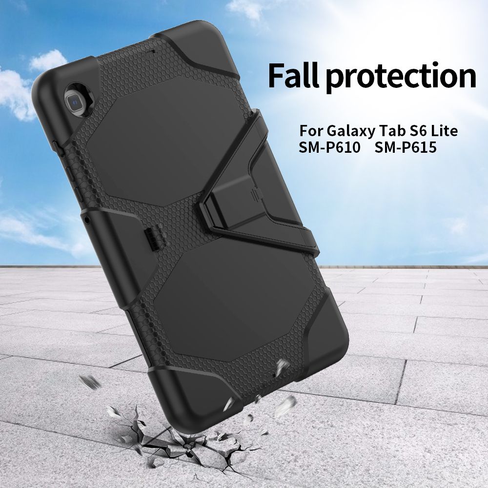 Pokrowiec etui pancerne Tech-Protect Survive czarne SAMSUNG Galaxy Tab S6 Lite 10.4 / 2