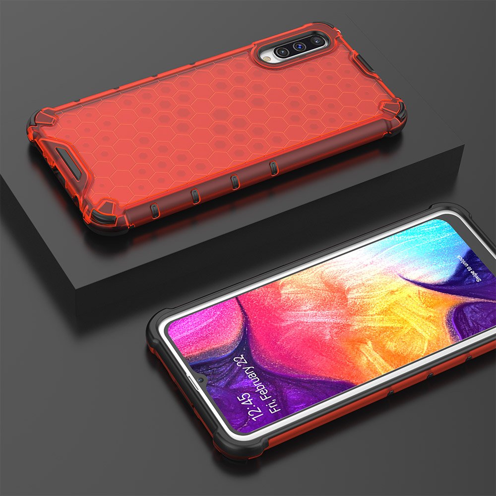 Pokrowiec etui pancerne Tel Protect Honey Armor czerwone SAMSUNG Galaxy A50s / 10