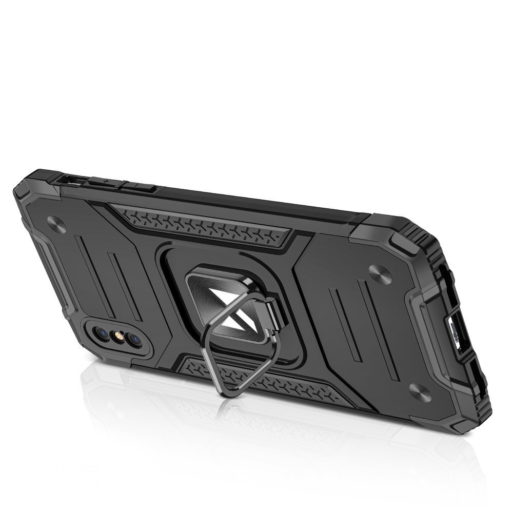 Pokrowiec etui pancerne Wozinsky Ring Armor czarne APPLE iPhone XS Max / 4