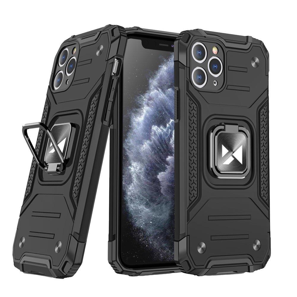 Pokrowiec etui pancerne Wozinsky Ring Armor czarne Xiaomi Mi Note 10 Pro