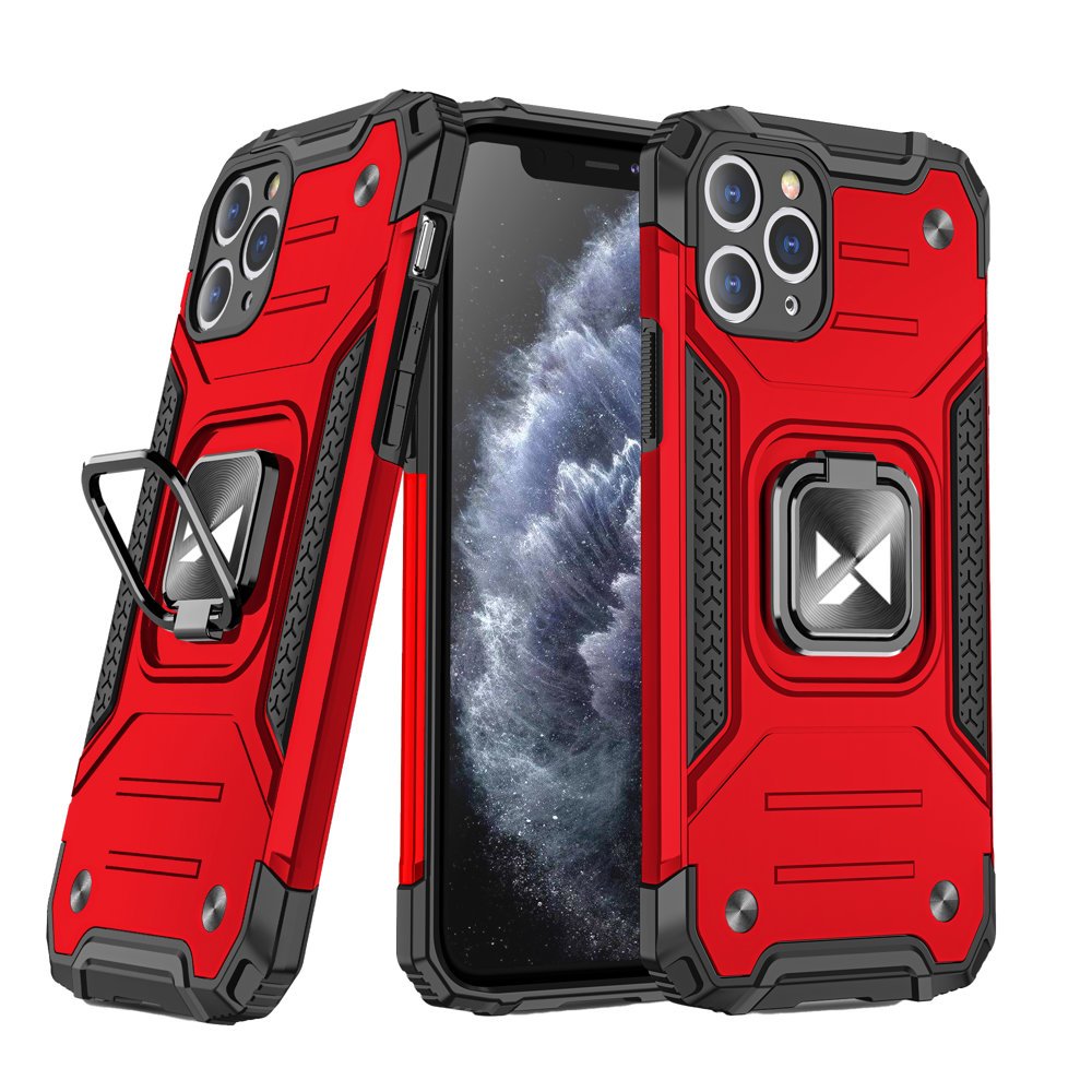 Pokrowiec etui pancerne Wozinsky Ring Armor czerwone APPLE iPhone 11 Pro