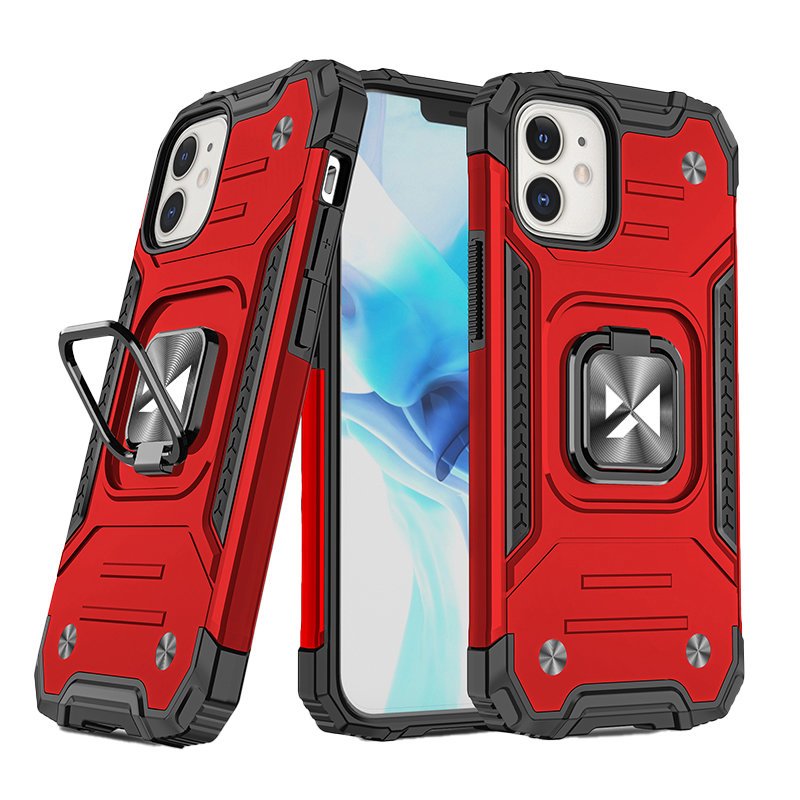 Pokrowiec etui pancerne Wozinsky Ring Armor czerwone APPLE iPhone 12 Mini