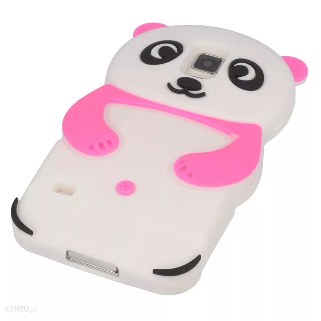 Pokrowiec etui silikonowe 3D Panda rowa SAMSUNG Galaxy S III mini