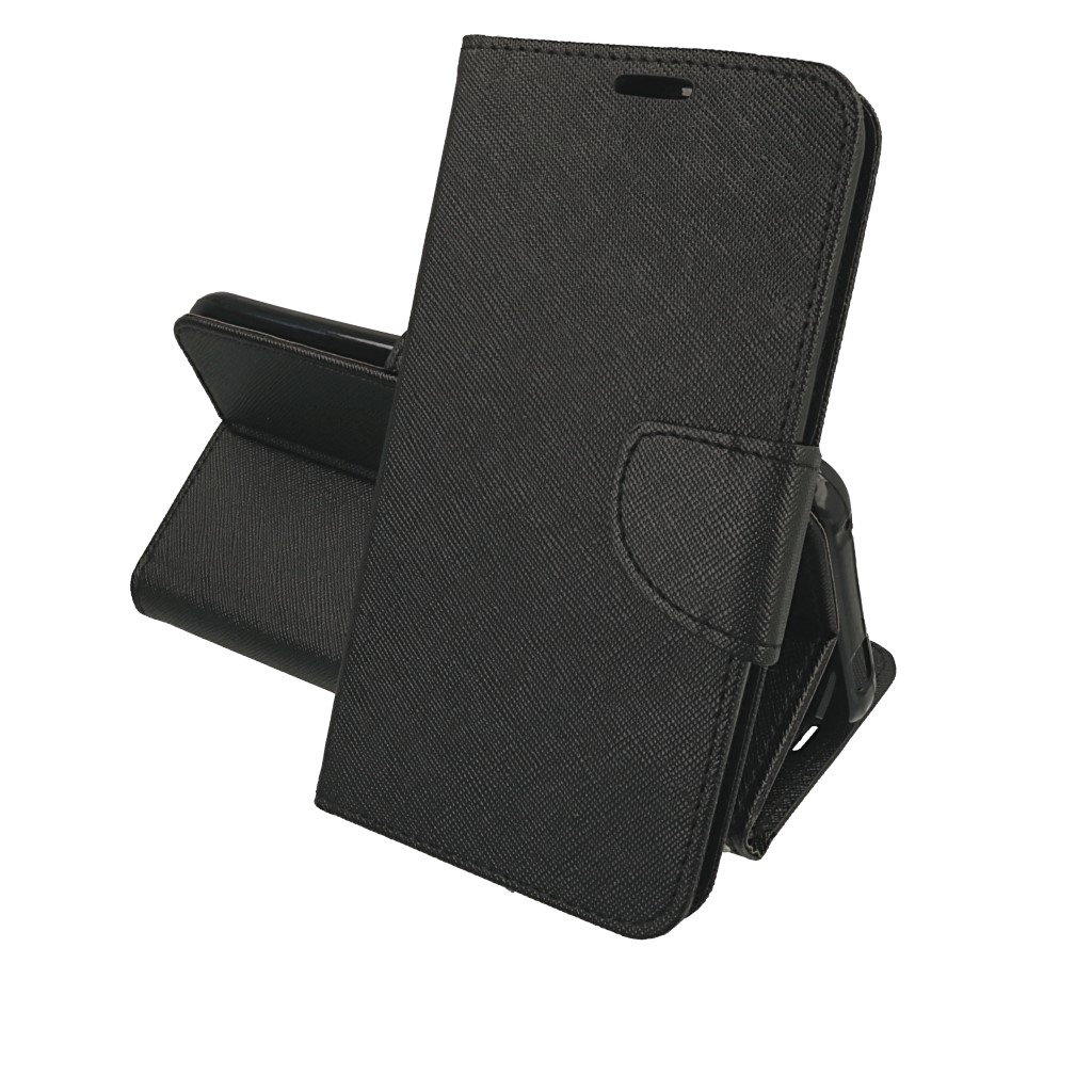 Pokrowiec etui z klapk na magnes Fancy Case czarne APPLE iPhone 15 Pro Max / 2