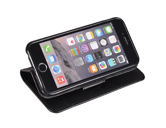 Pokrowiec etui z klapk na magnes Fancy Case czarne APPLE iPhone 15 Pro Max / 3