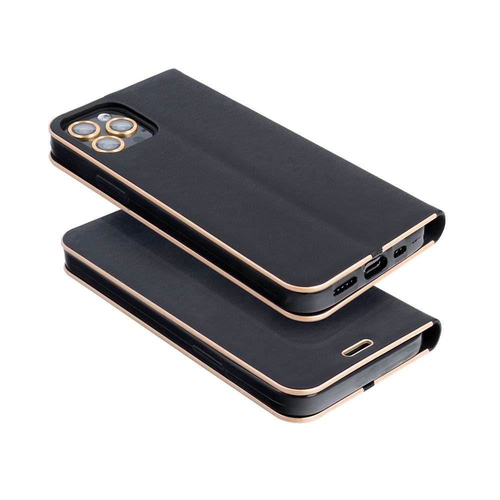 Pokrowiec etui Portfelowe z ramką Vennus Book czarne Xiaomi Redmi 12C / 5