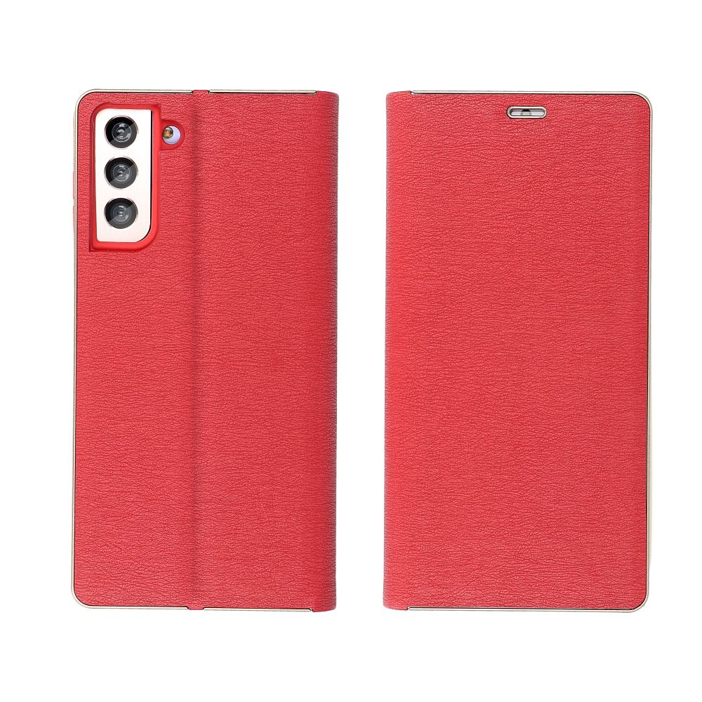 Pokrowiec etui Portfelowe z ramk Vennus Book czerwone SAMSUNG Galaxy A55 5G / 3