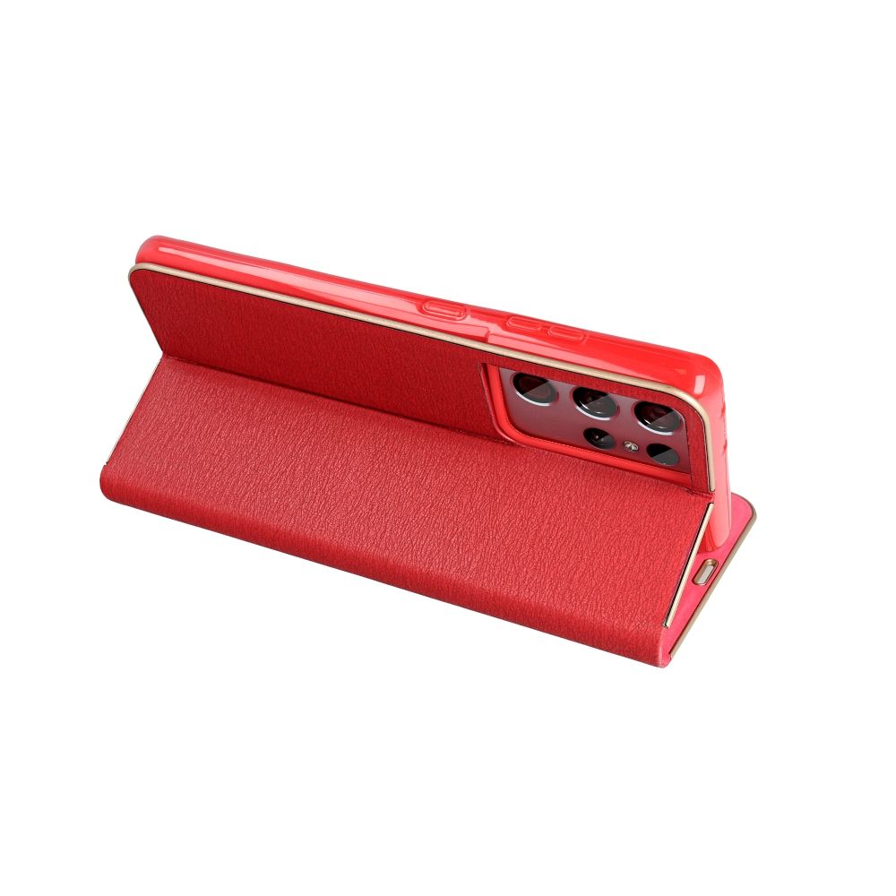 Pokrowiec etui Portfelowe z ramk Vennus Book czerwone Xiaomi Redmi 14C / 6