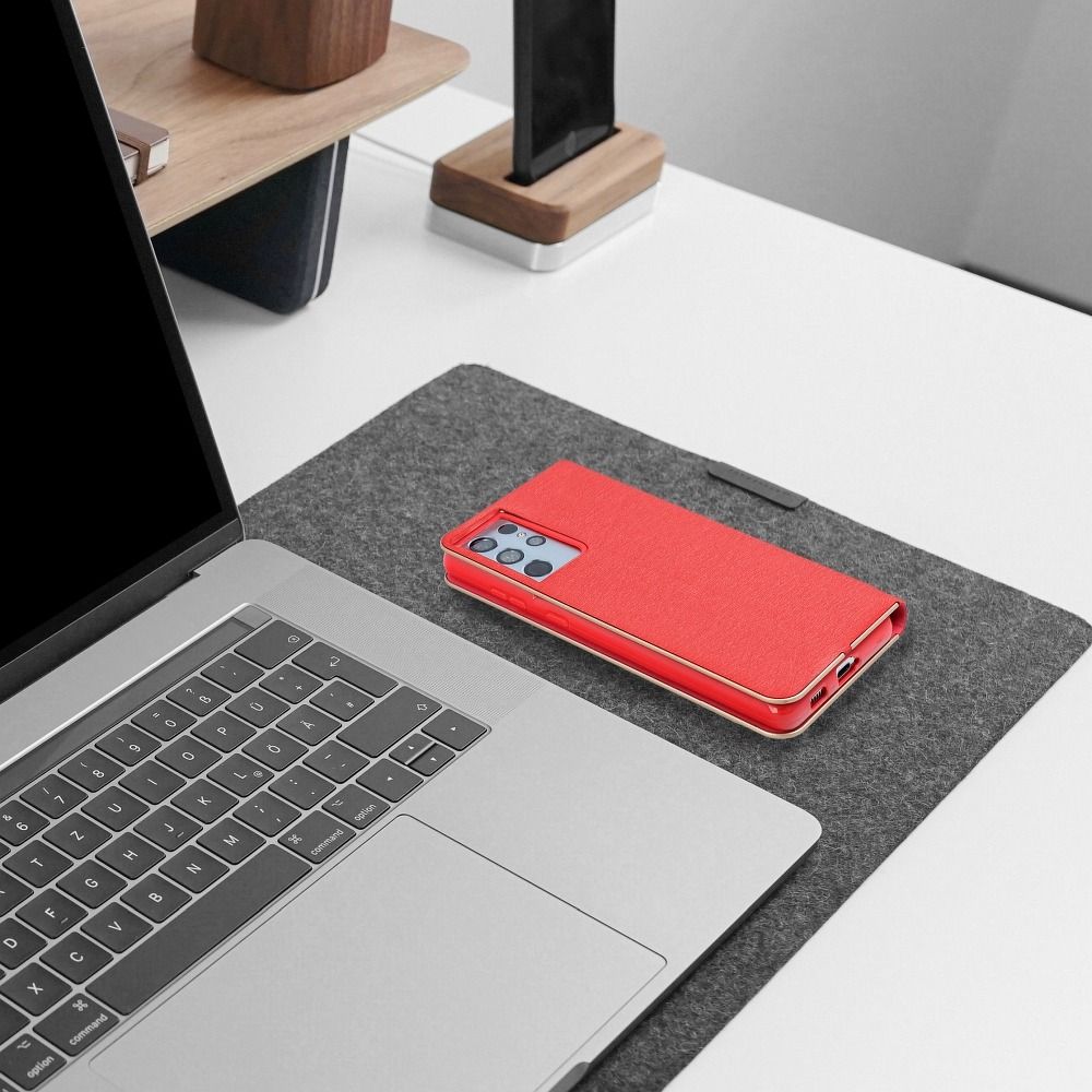 Pokrowiec etui Portfelowe z ramk Vennus Book czerwone Xiaomi Redmi Note 11S 5G / 4