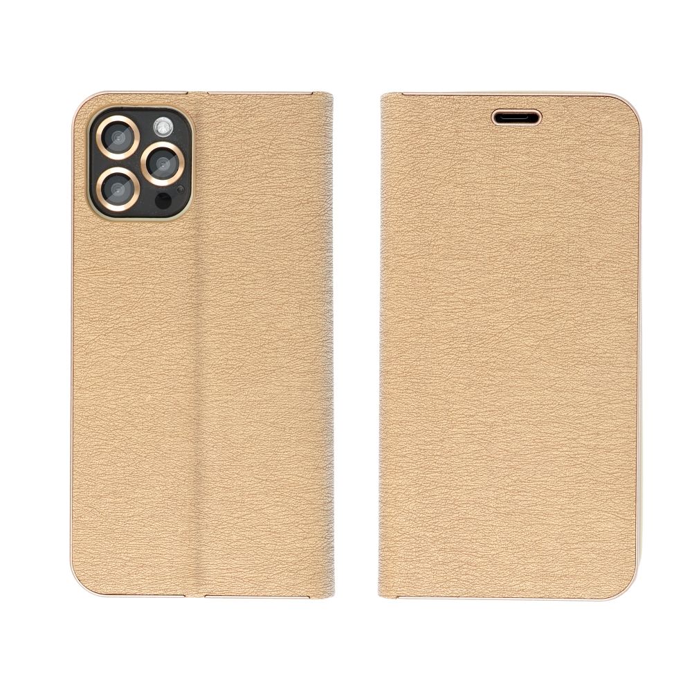 Pokrowiec etui Portfelowe z ramką Vennus Book złote APPLE iPhone 16 Pro Max / 4
