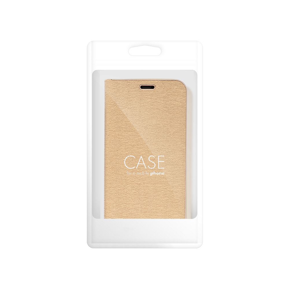 Pokrowiec etui Portfelowe z ramką Vennus Book złote APPLE iPhone 16 Pro Max / 7