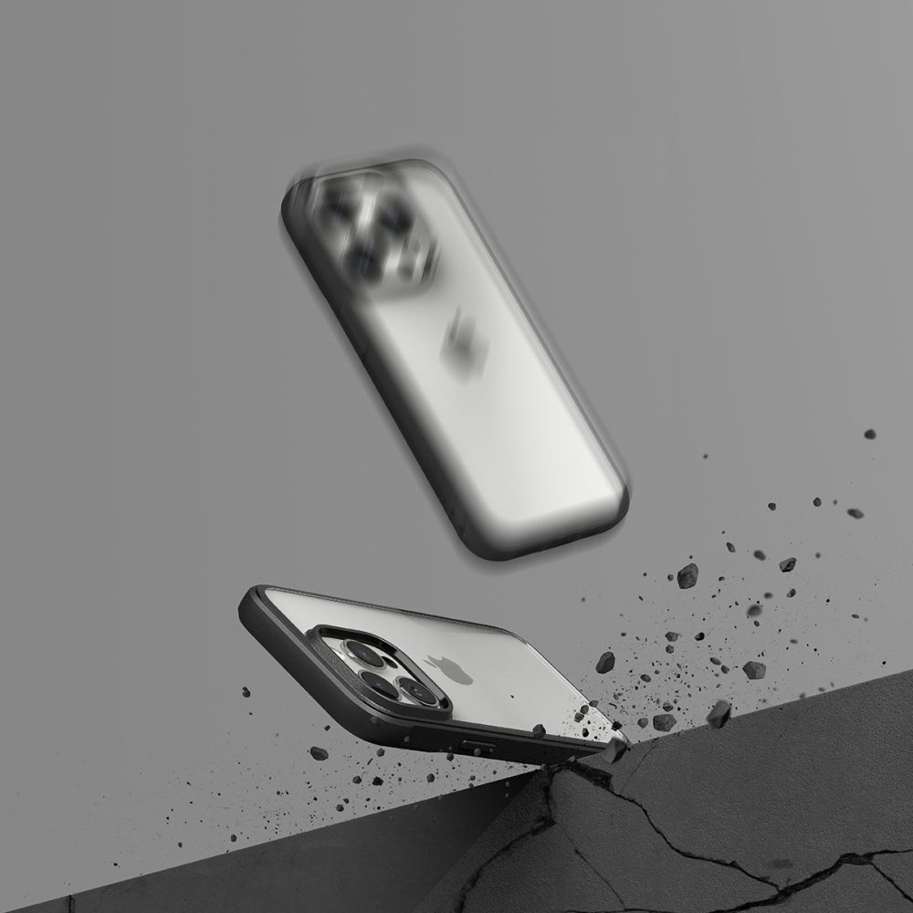 Pokrowiec etui Ringke Fusion Bold czarne APPLE iPhone 15 Pro / 6