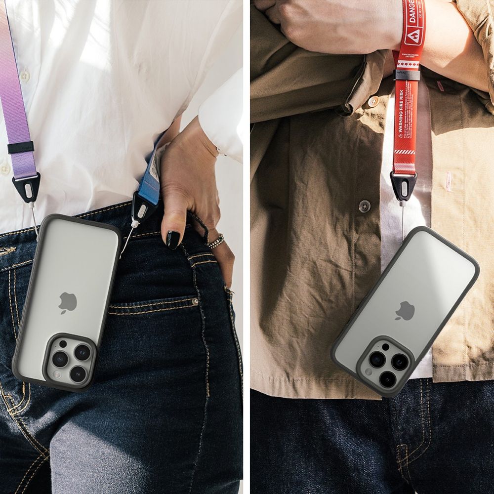 Pokrowiec etui Ringke Fusion Bold grey APPLE iPhone 15 Pro / 7