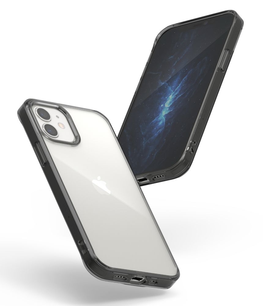 Pokrowiec etui Ringke Fusion Czarne APPLE iPhone 12 Mini / 5