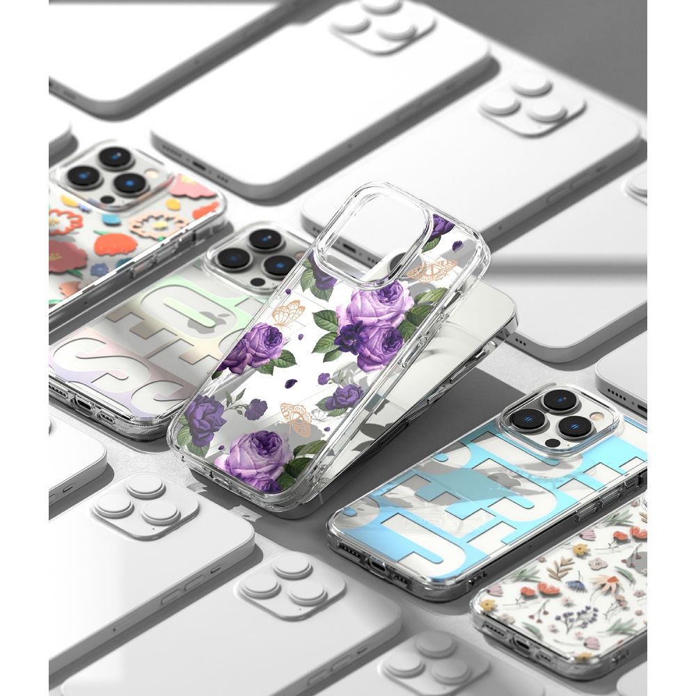 Pokrowiec etui Ringke Fusion Dry flowers APPLE iPhone 14 Pro / 4