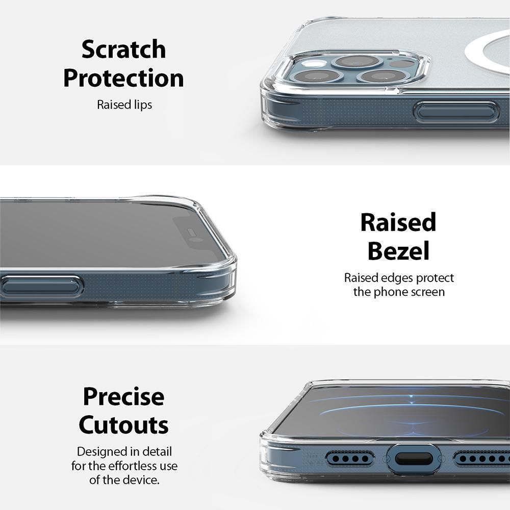 Pokrowiec etui Ringke Fusion Magnetic Magsafe Matte przeroczyste APPLE iPhone 12 Pro Max / 12