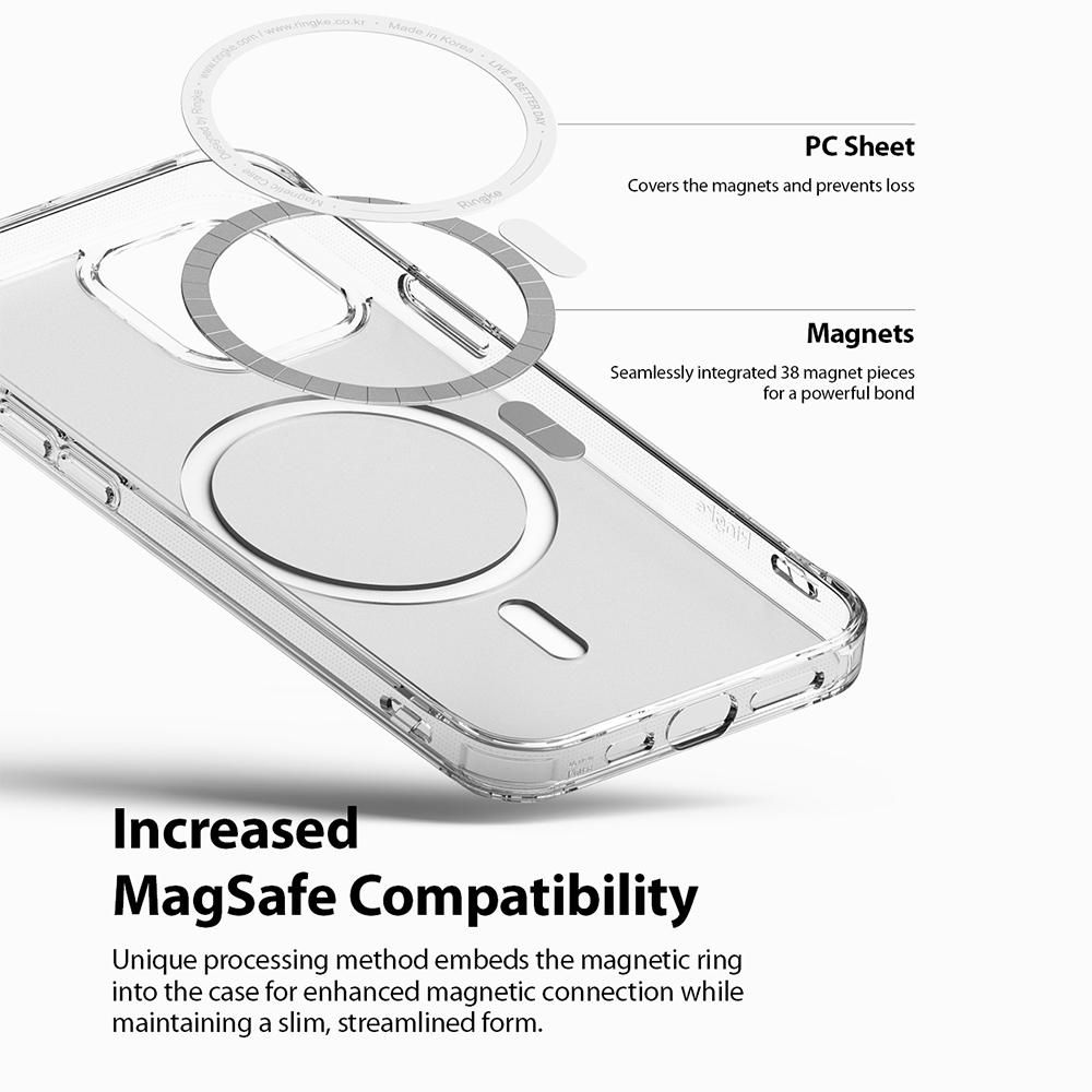 Pokrowiec etui Ringke Fusion Magnetic Magsafe Matte przeroczyste APPLE iPhone 12 Pro Max / 2
