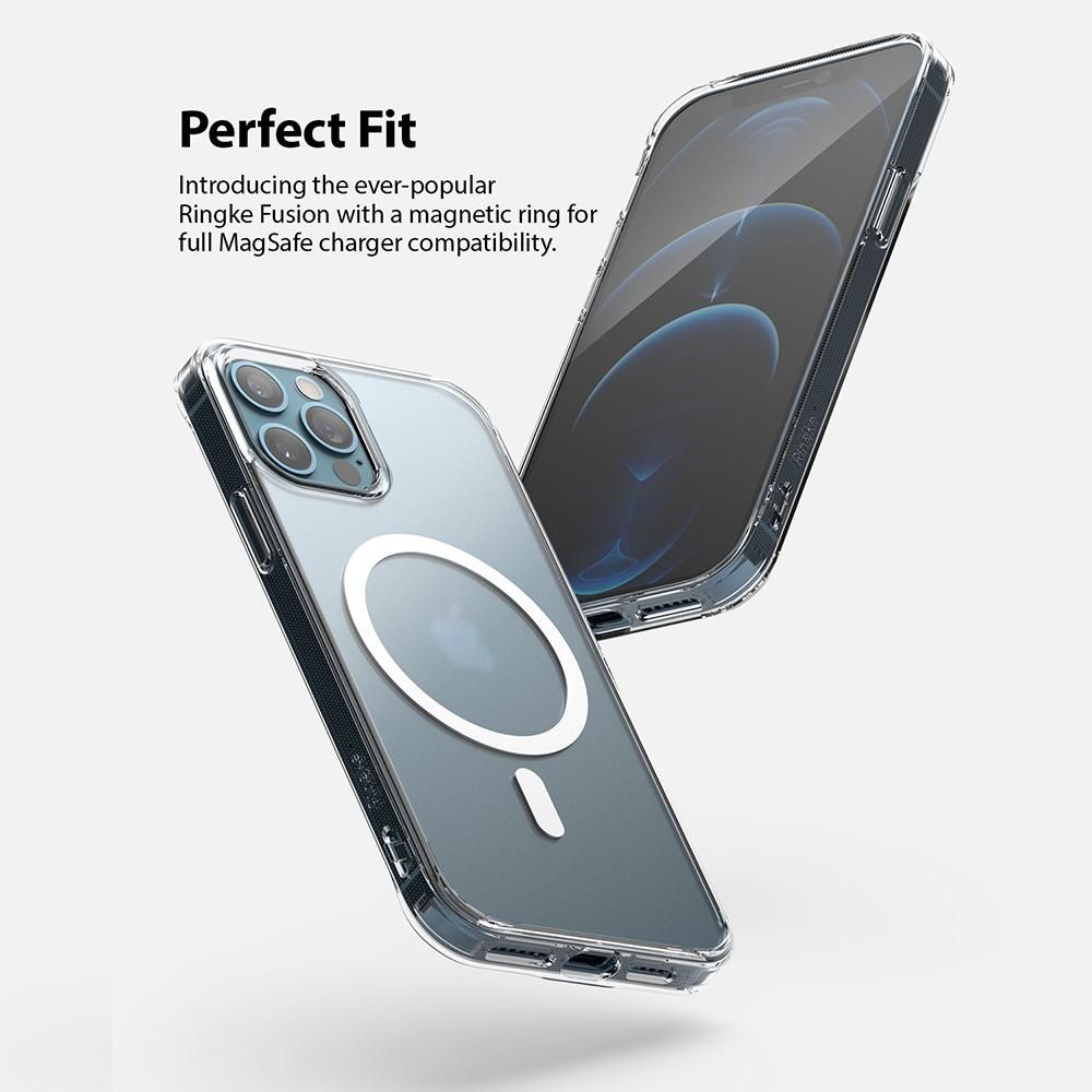 Pokrowiec etui Ringke Fusion Magnetic Magsafe Matte przeroczyste APPLE iPhone 12 Pro Max / 4