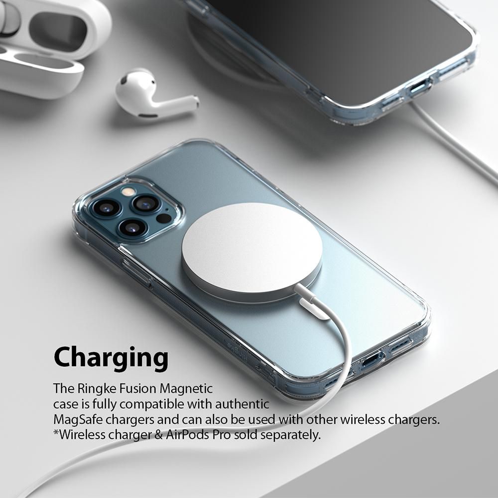 Pokrowiec etui Ringke Fusion Magnetic Magsafe Matte przeroczyste APPLE iPhone 12 Pro Max / 8